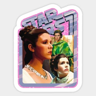 The Princess (pink starfield, original border) Sticker